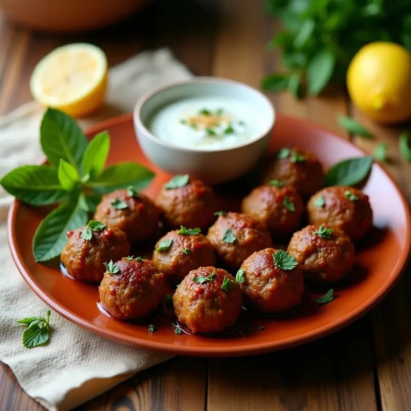 Kofta de Cordero con Hierbas y Salsa de Yogur: Receta Griega al Horno y Jugosa