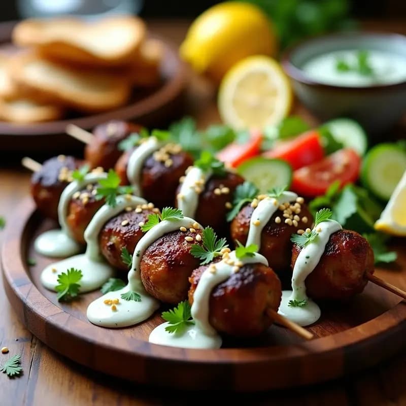 Kofta de Cordero con Salsa de Mentay Yogur: Receta Turca para Parrilla o Sartén