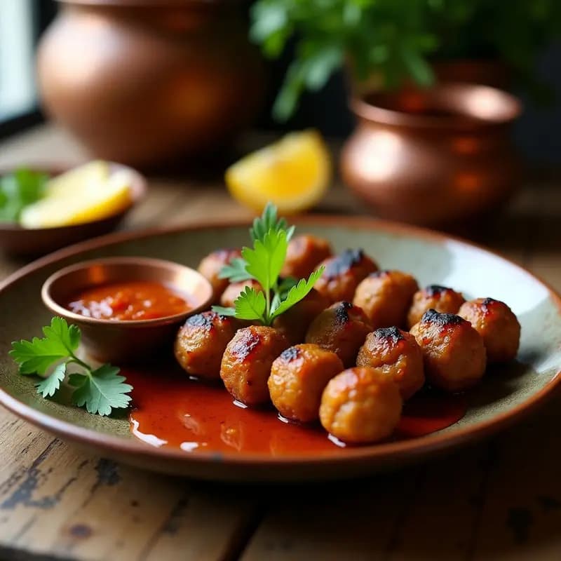 Kofta de Cordero con Salsa de Tamarindo: Receta India Picante y Jugosa para BBQ