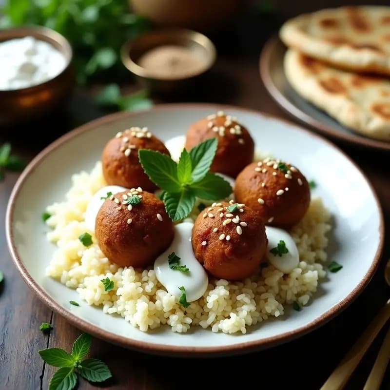Kofta de Cordero con Salsa de Yogur y Mentas: Receta Iraní Jugosa y Aromática