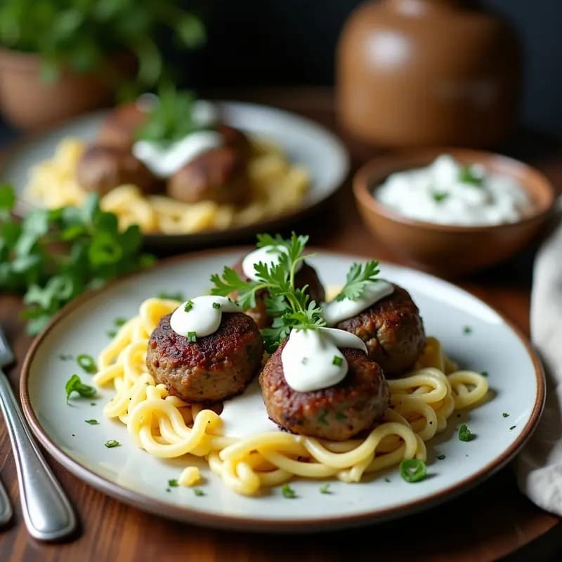 Kofta de Cordero y Hierbas con Salsa de Yogur de Coco: Receta Inde-Pakistaní en Grill