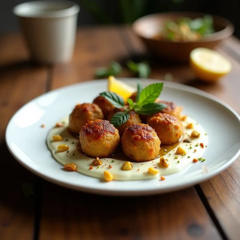 Kofta de Cordero con Salsa de Yogur y Granadilla: Receta Iraní Gourmet y Sin Gluten