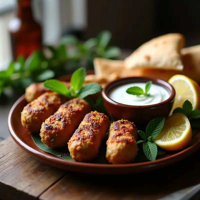 Kofta de Cordero con Salsa de Yogur y Mentas: Receta Egipcia en Barbacoa o Sartén