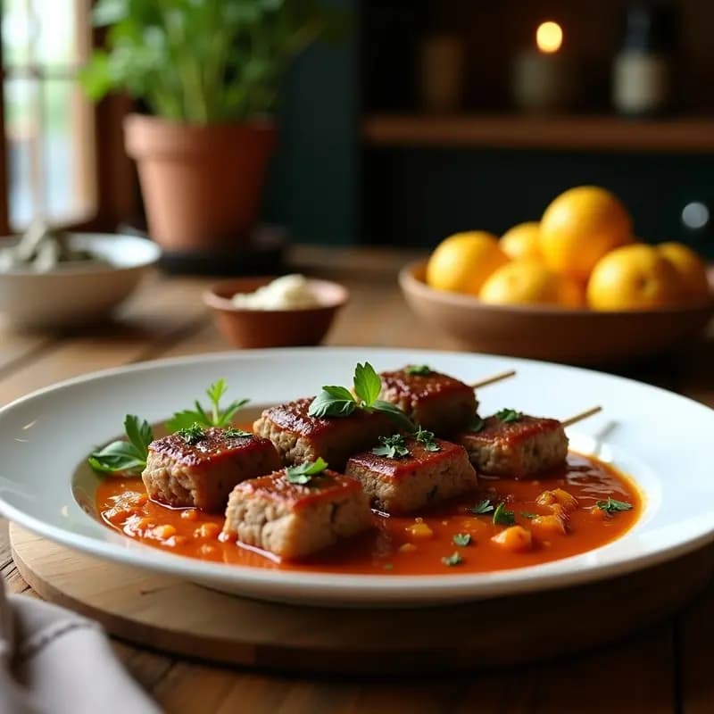 Kofta Kebabs de Cordero y Hierbas en Brocheta: Receta Iraní para BBQ