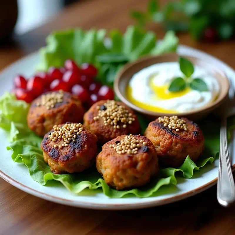 Koftas de Berenjena y Lentejas: Receta Persa en Airfryer Crujiente y Sin Carne