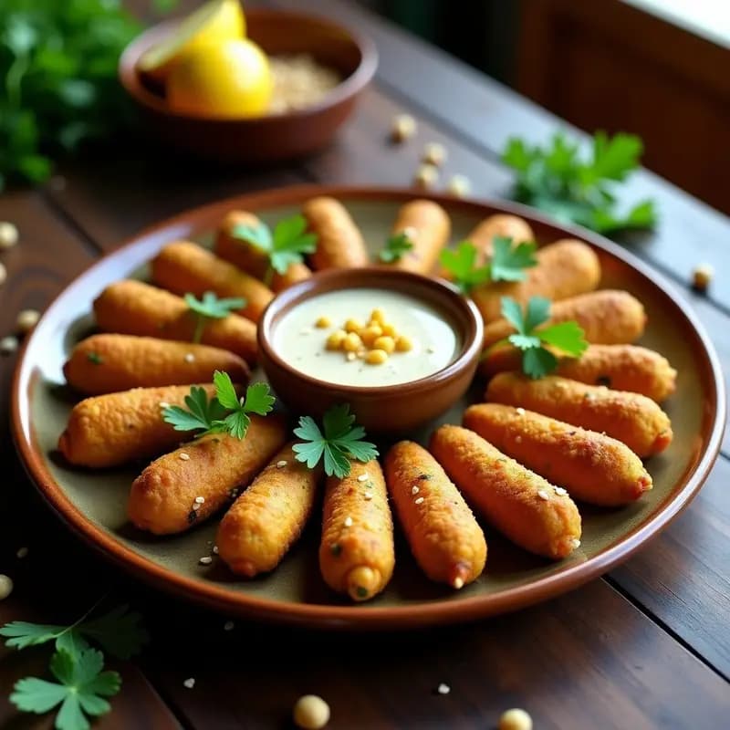 Koftas de Garbanzo y Espinacas: Albóndigas Árabes Veganas en Airfryer