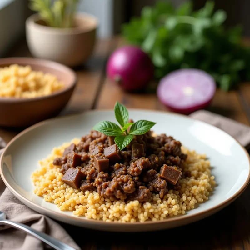 Kofte de Cordero y Bulgur: Albóndigas Turcas al Horno con Especias