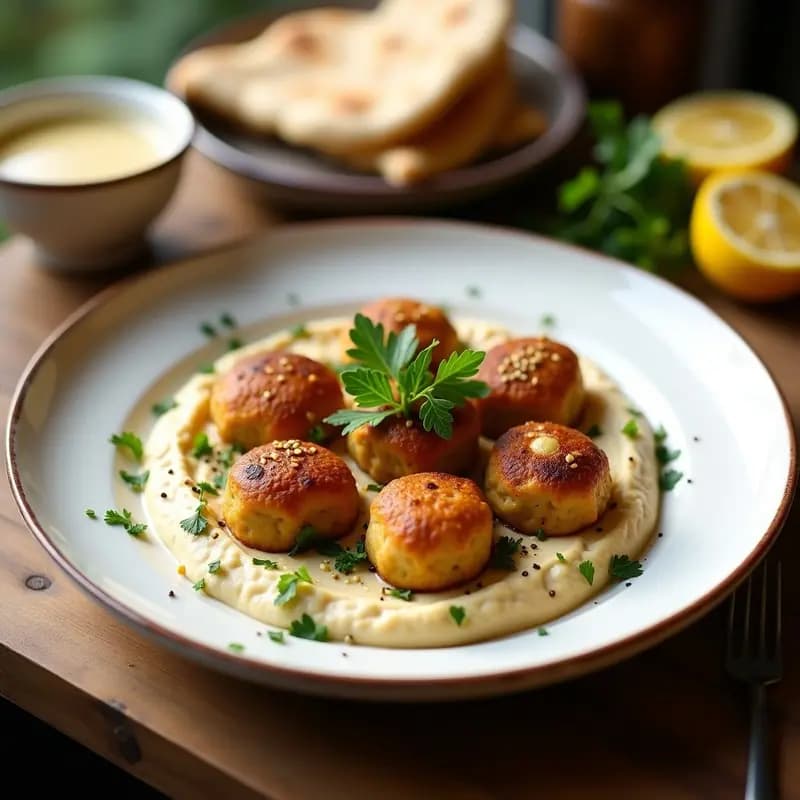Kofte de Garbanzos y Hierbas: Albóndigas Veganas de Oriente Medio en Sartén