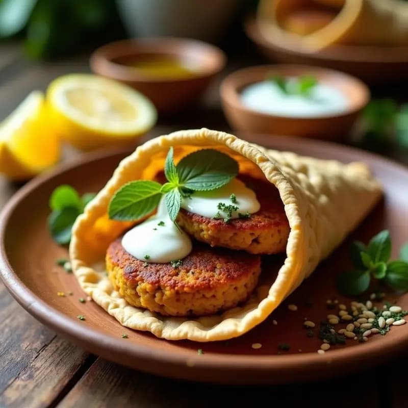 Köfte de Lentejas y Avena: Hamburguesas Turcas Veganas con Salsa de Yogur