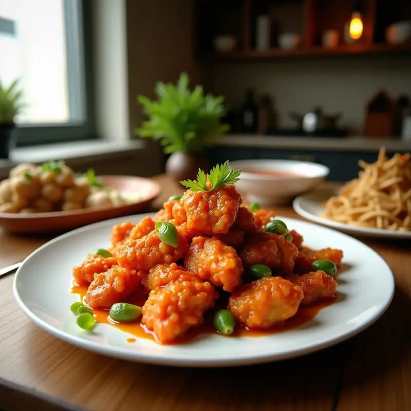 Korean Fried Chicken con Salsa Gochujang y Miel: Receta Crujiente en Airfryer