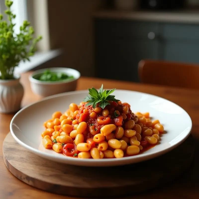 Koshary de Lentejas y Macarrones con Salsa de Tomate: Receta Egipcia Vegana y Económica