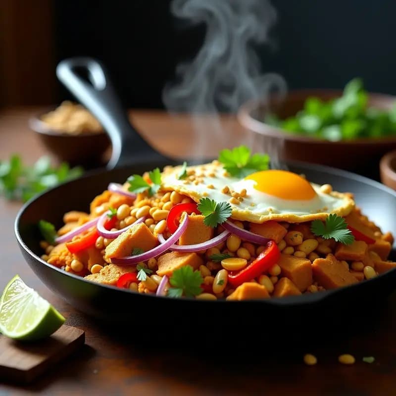 Kottu Roti Sri Lankés con Pollo y Especias Ceilanesas: Receta Callejera en 20 Minutos