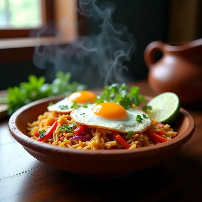 Kottu Roti de Sri Lanka con Verduras y Huevo: Receta en Airfryer y Rápida