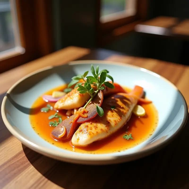 Krabi Pa Nong de Pescado al Vapor con Limón y Chile: Receta Tailandesa en Papillote