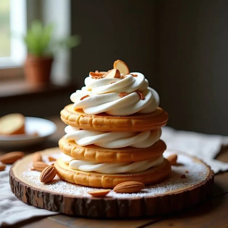Kransekage Danés de Almendras y Cardamomo: Postre Tradicional en Capas