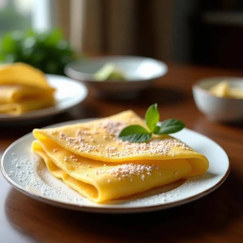 Kueh Dadar Malasio: Crepes de Pandan Rellenas de Coco Dulce