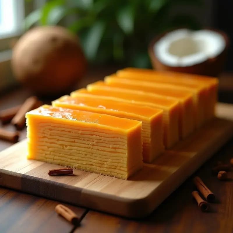 Kueh Lapis Legit: Pastel Indonesian de Capas de Especias Sin Gluten