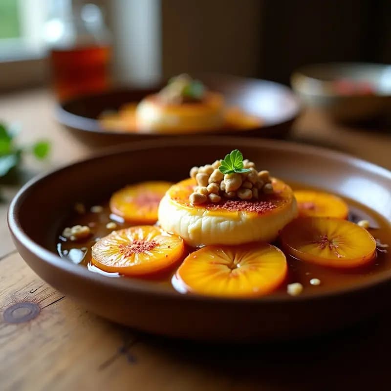 Kuelap de Plátano y Queso de Cabra: Postre Peruano Asado con Miel de Chancaca