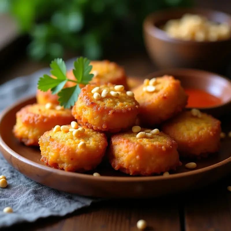 Kyinkying de Pollo y Cacahuetes: Receta Filipina Crujiente en Airfryer