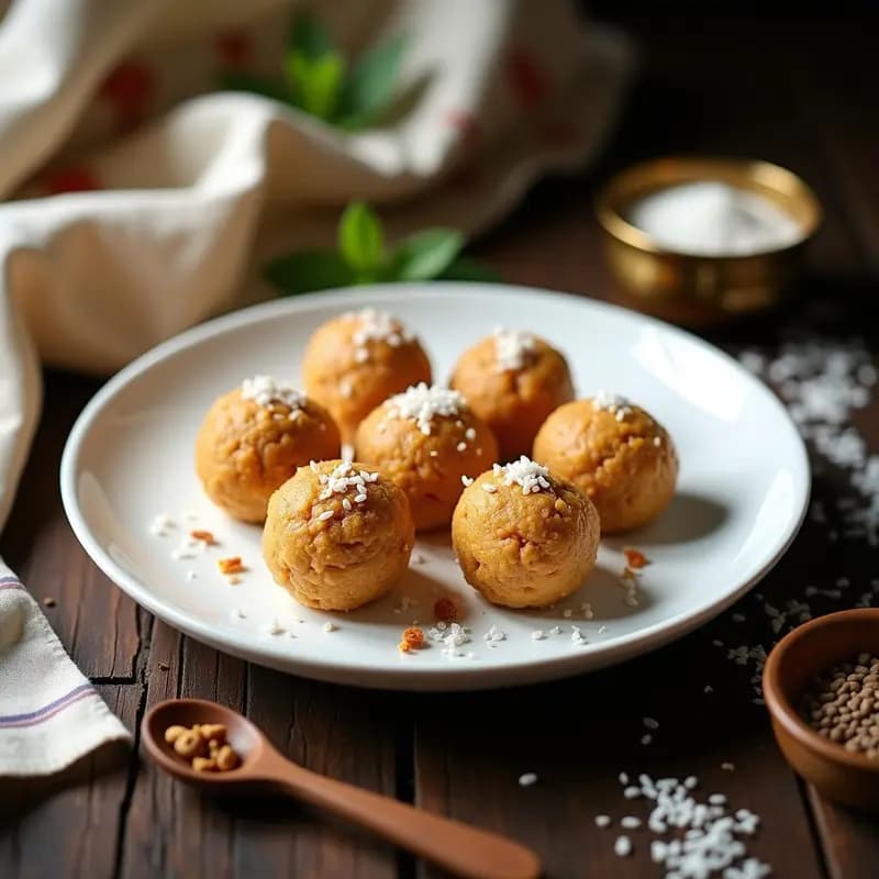 Ladoo de Cacahuete y Semillas de Chía: Dulce Indio Keto y Alto en Fibra