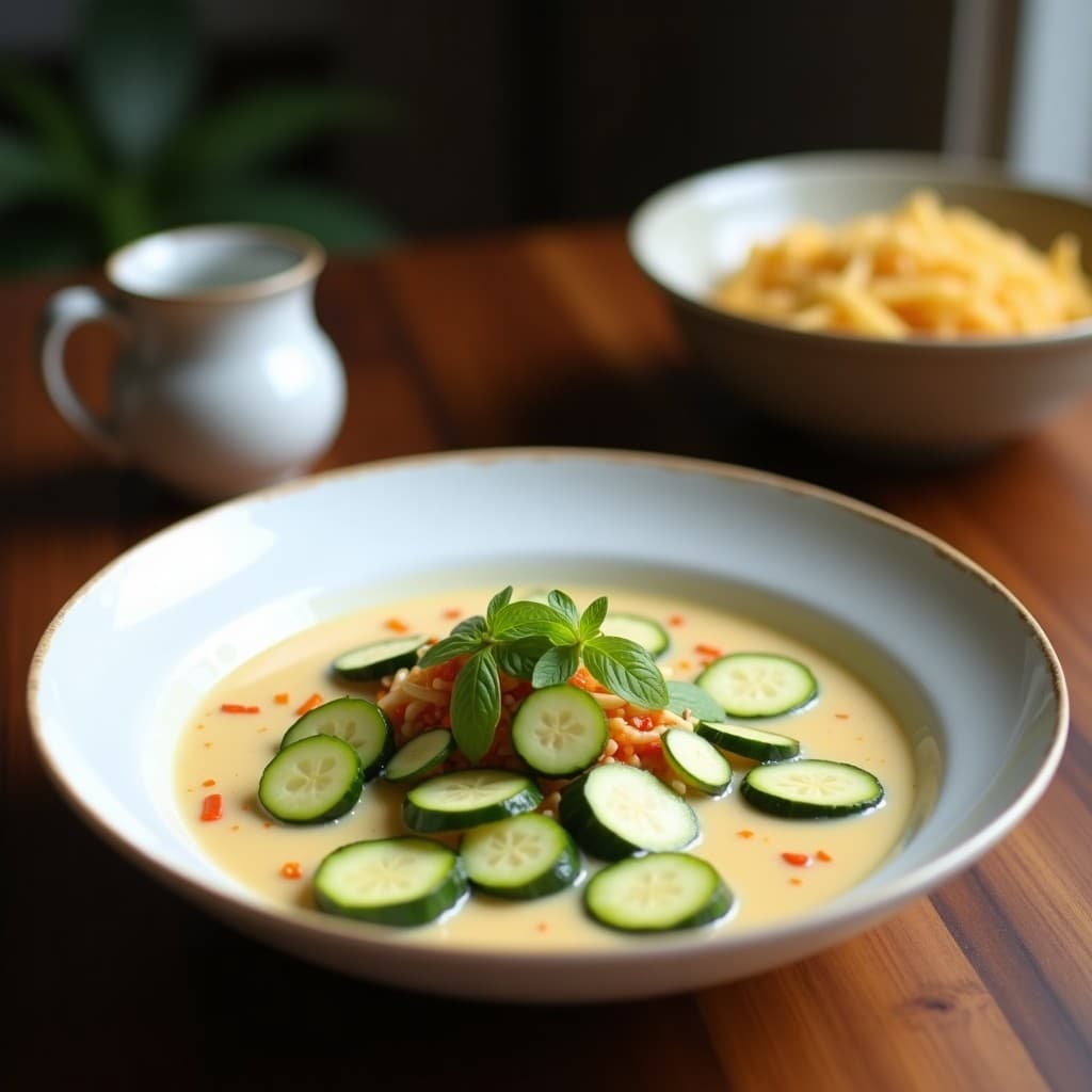 Laksa de Calabacín y Leche de Coco: Sopa Malasia en Thermomix Baja en Carbohidratos