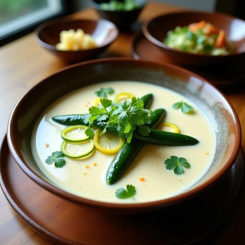 Laksa de Calabacín y Leche de Coco con Toque de Lemongrass: Receta Tailandesa Keto en 20 Minutos