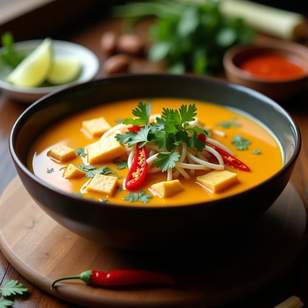 Laksa de Calabaza Butternut y Cúrcuma: Sopa Tailandesa Keto en Olla Exprés
