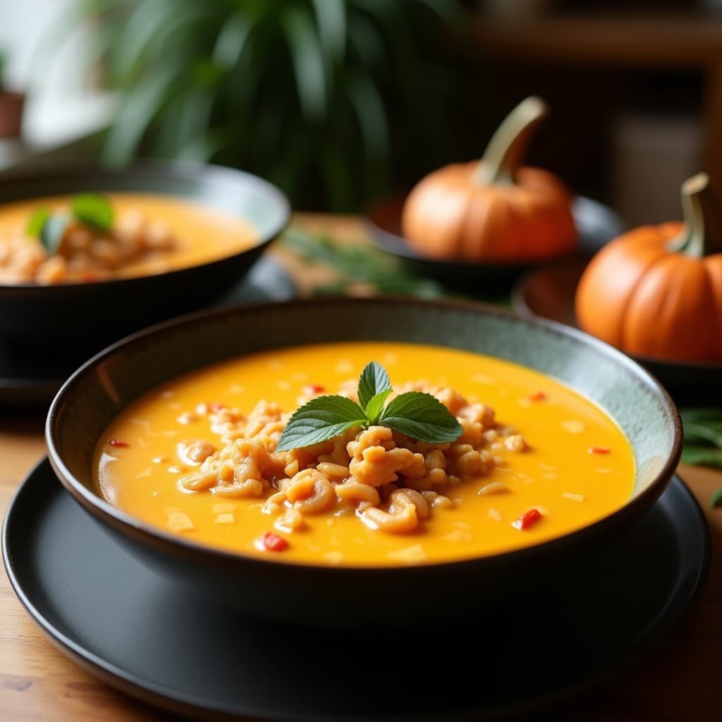 Laksa de Calabaza y Leche de Coco: Receta Malasia Keto y Sin Gluten en 20 Minutos