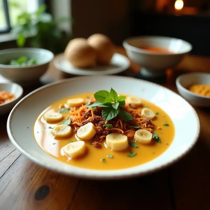 Laksa de Leche de Coco y Tofu: Receta Malasia Vegetariana con Especias Aromáticas