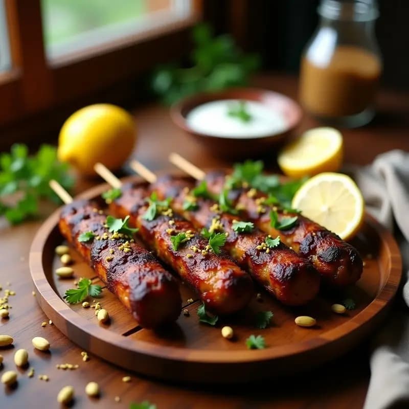 Lamb Kofta Kebabs: Brochetas de Cordero con Especias Persas en 15 Minutos