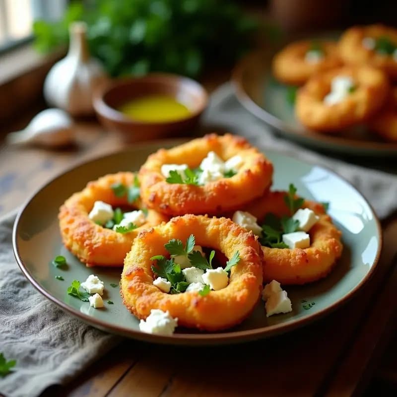 Langos Húngaros con Ajo y Queso Feta: Aperitivo Crujiente en Airfryer Sin Gluten
