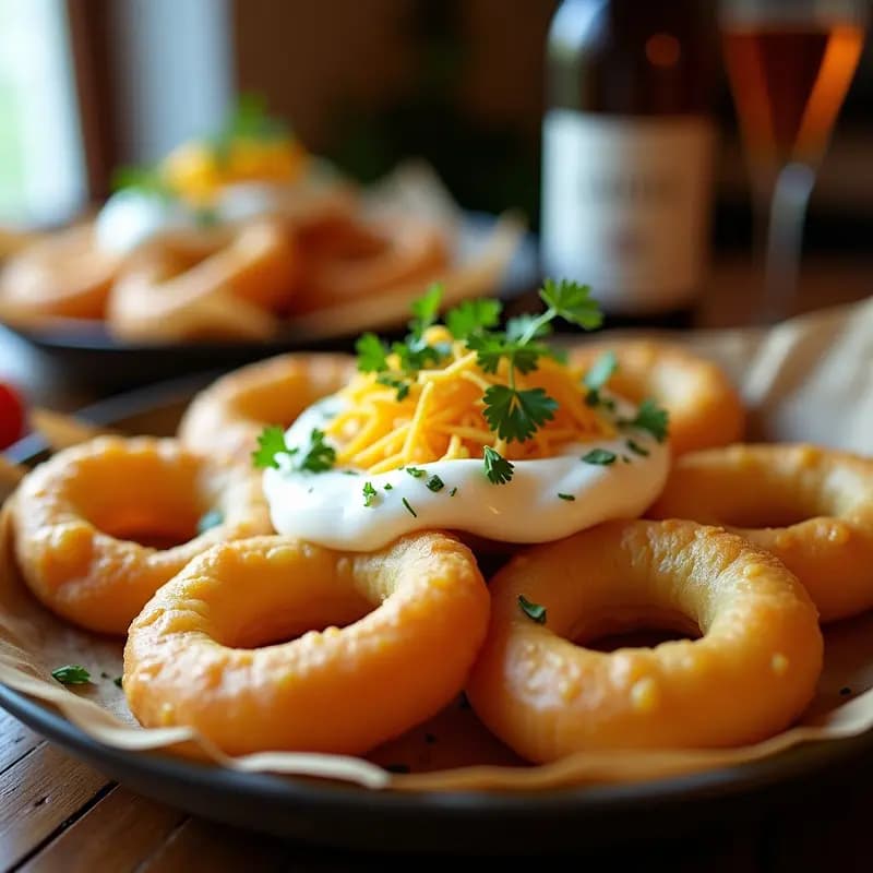 Langos Húngaros con Ajo, Crema Agría y Queso: Receta de Feria Crujiente