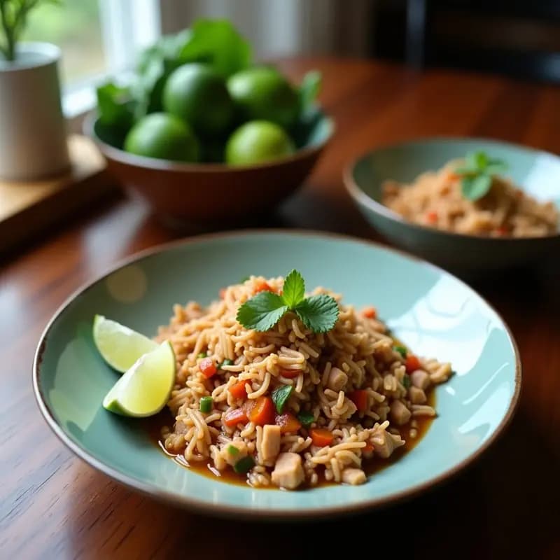 Larb Gai de Pavo con Leche de Coco y Limón: Receta Tailandesa Baja en Calorías