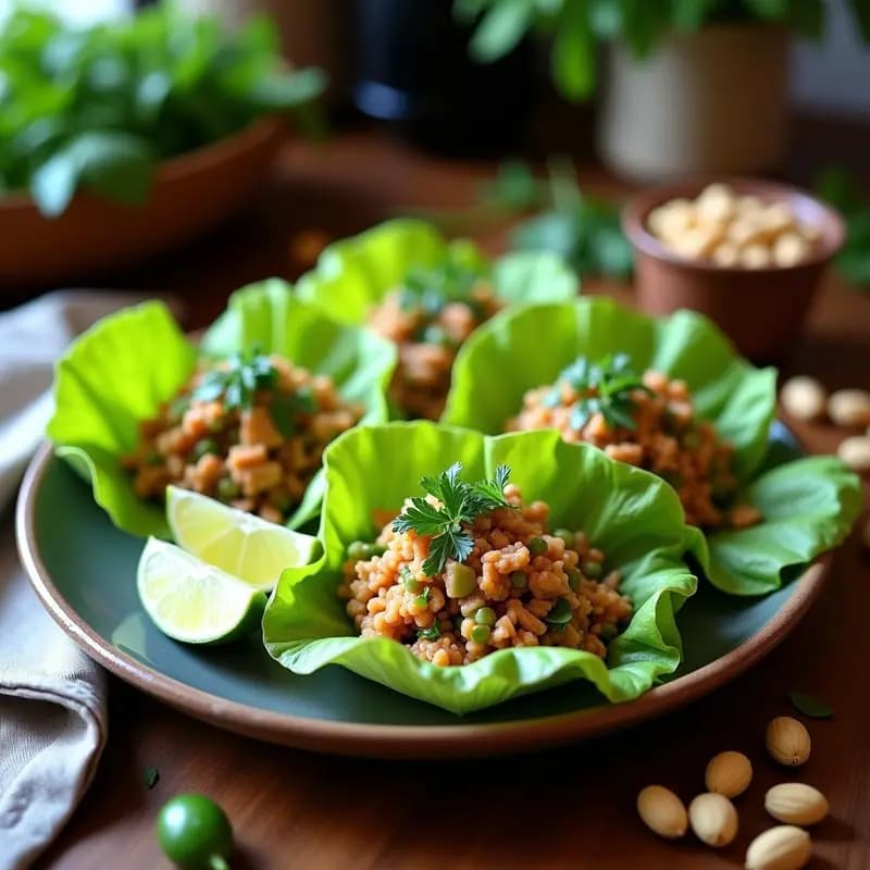 Larb Gai de Pollo Picado con Hierbas y Lima: Receta Tailandesa en 15 Minutos Sin Gluten