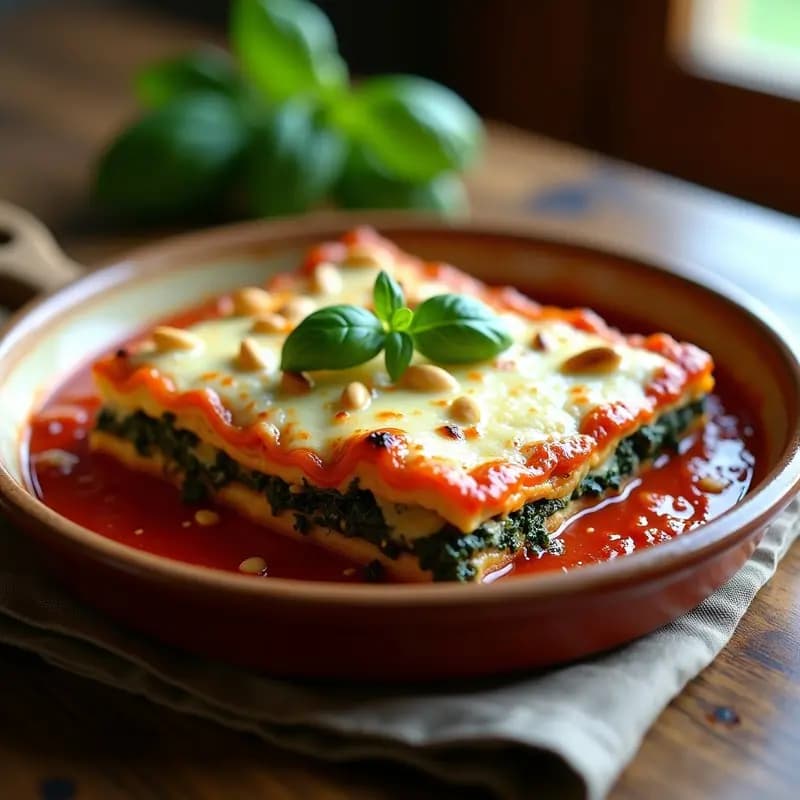 Lasagna de Berenjena y Espinacas: Receta Italiana Sin Pasta y Baja en Carbohidratos
