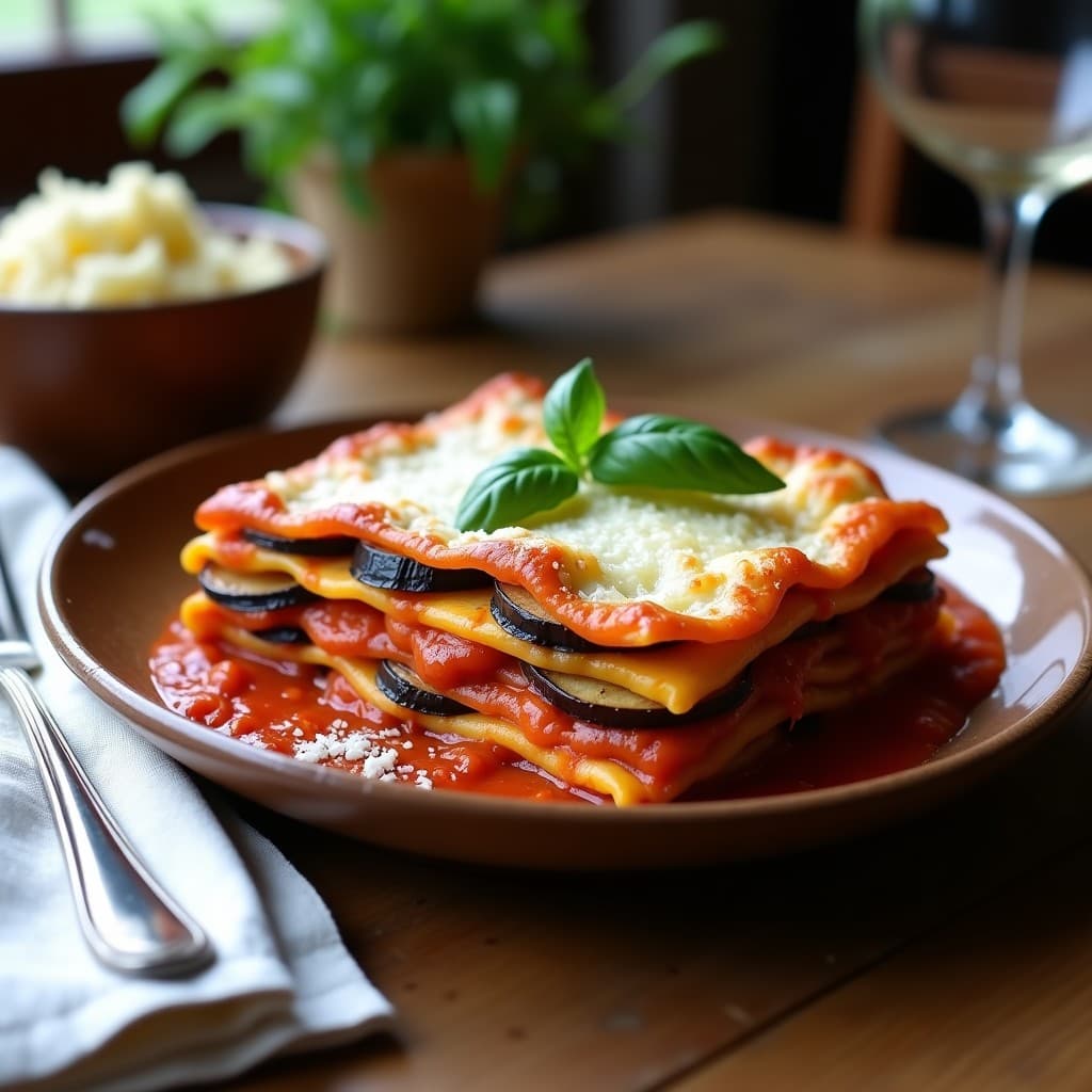 Lasagna de Berenjena y Queso Ricotta con Salsa de Tomate Casera: Receta Sin Gluten en Thermomix