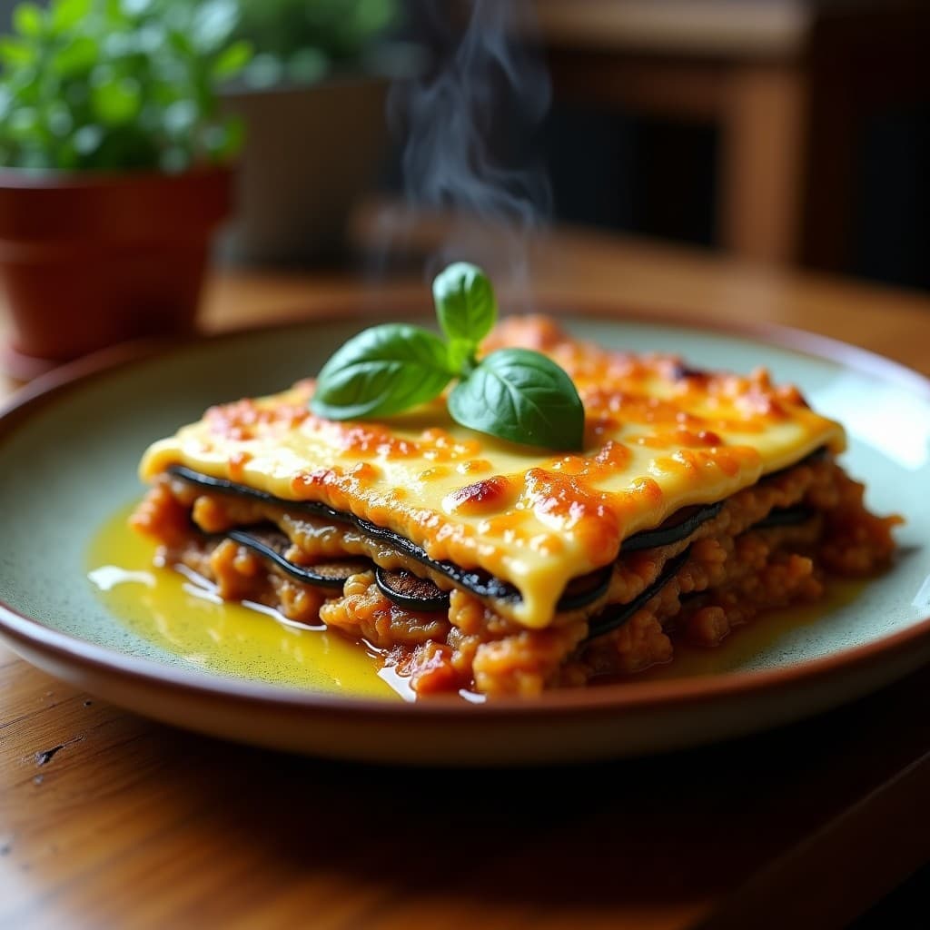 Lasagna de Berenjena y Tofu Ahumado: Receta Vegana en Olla GM con Sabor a Humo