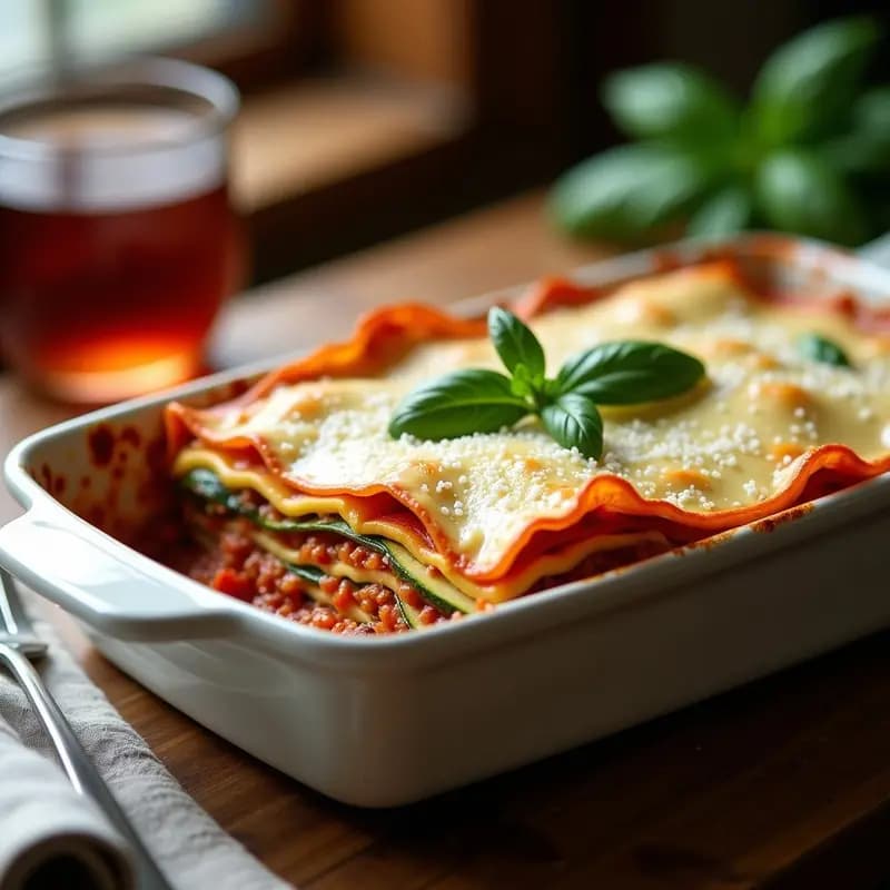 Lasagna de Calabacín y Carne Picada con Bechamel de Almendras: Receta Italiana Baja en Carbohidratos
