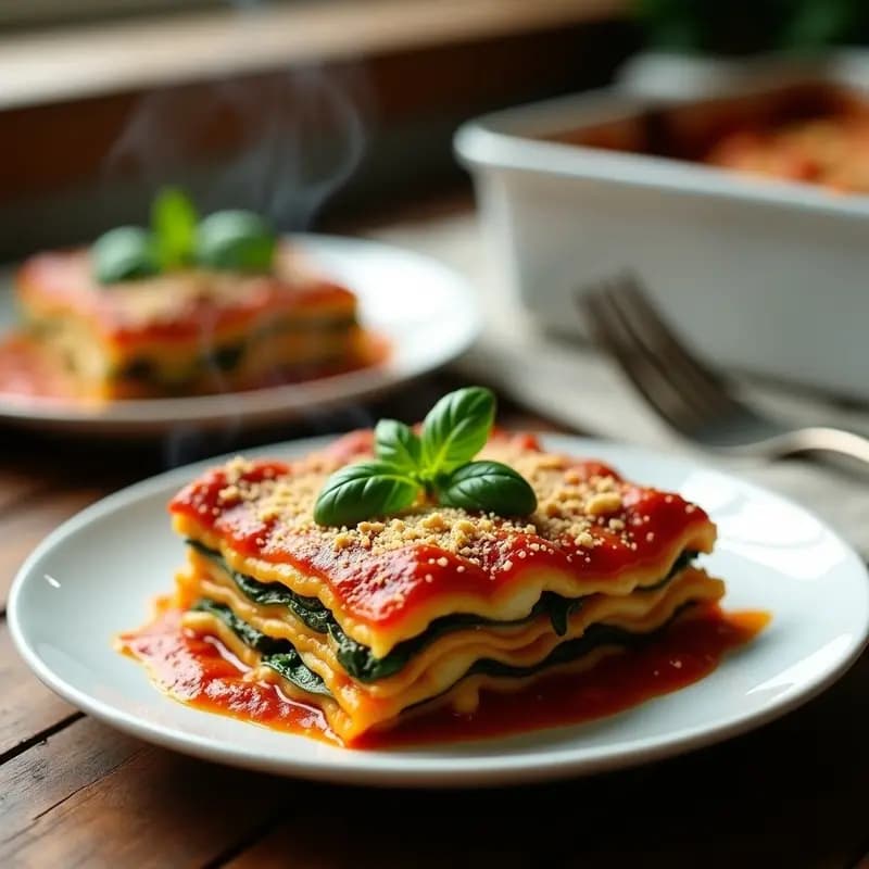 Lasagna de Calabacín y Ricotta de Tofu: Receta Italiana Low-Carb Sin Pasta