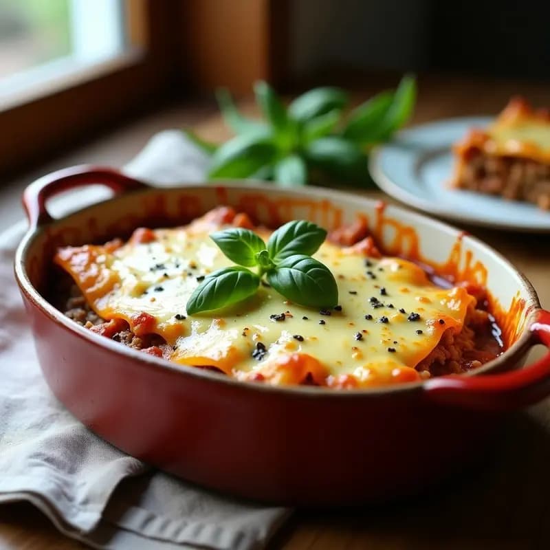 Lassagna de Calabacín y Carne de Soja Texturizada: Receta Italiana Vegana y Sin Gluten
