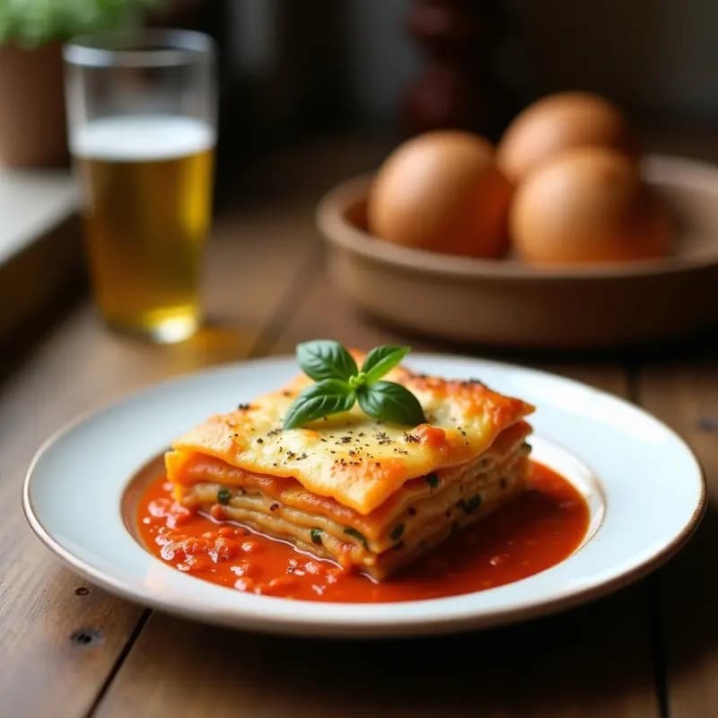 Lasagna de Calabaza y Anacardos: Receta Italiana Vegana con Salsa Bechamel de Avena