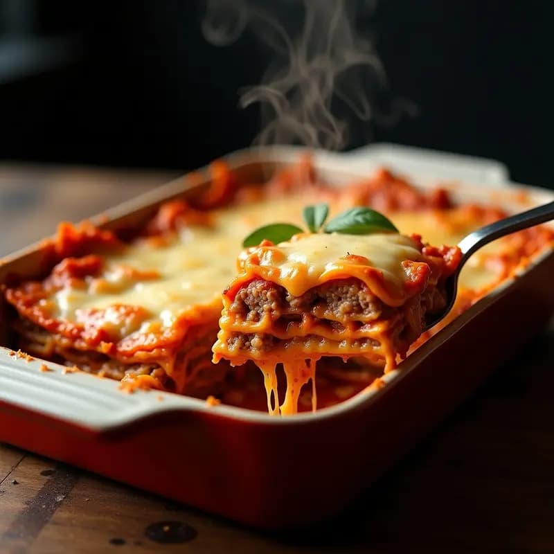 Lasaña 3 Carnes con Bechamel de Trufa y Queso Parmesano: Capas y Capas de Puro Placer
