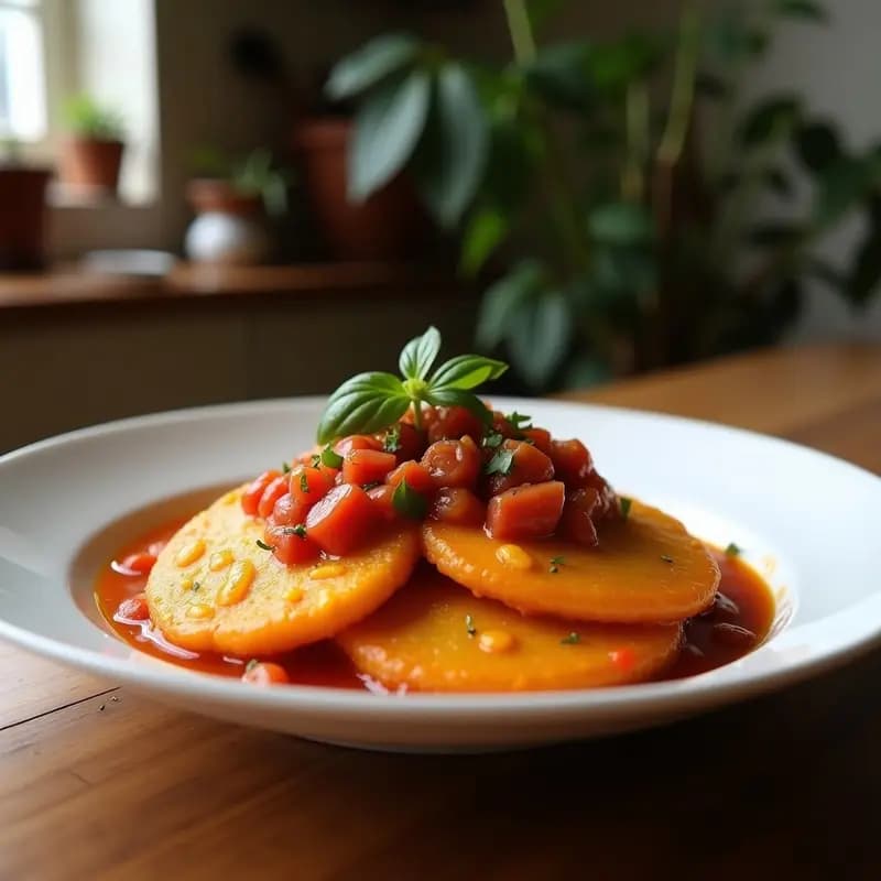 Lasaña de Berenjena y Aubergine Asada con Salsa de Tomate y Albahaca: Receta Italiana Sin Gluten