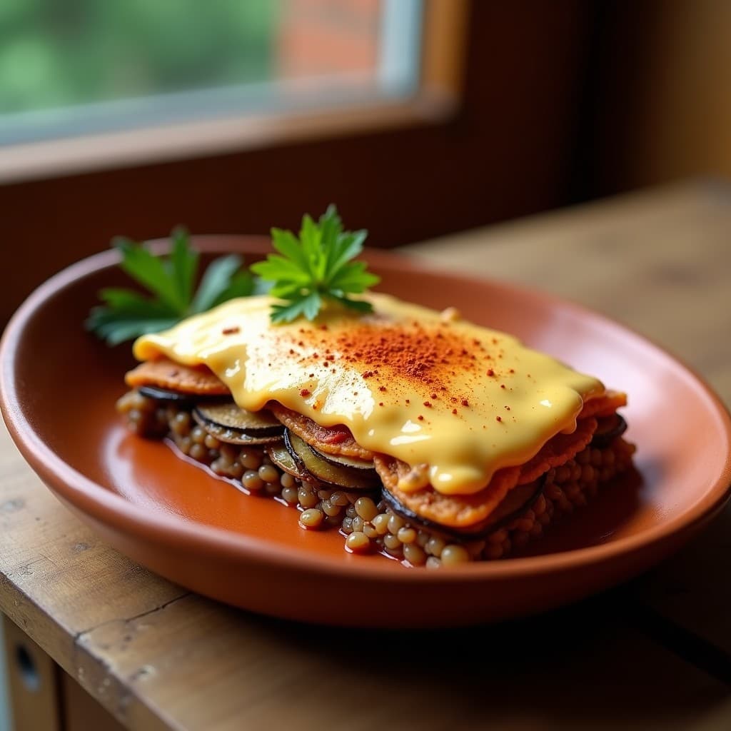 Lasaña de Berenjena y Crema de Anacardos: Receta Vegana en Olla Express Sin Gluten