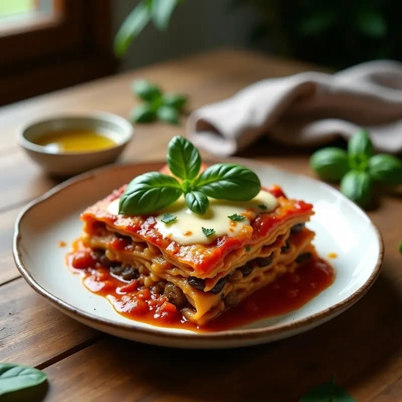 Lasaña de Berenjena y Queso de Anacardos: Receta Italiana Vegana y Sin Lactosa en Olla Lenta