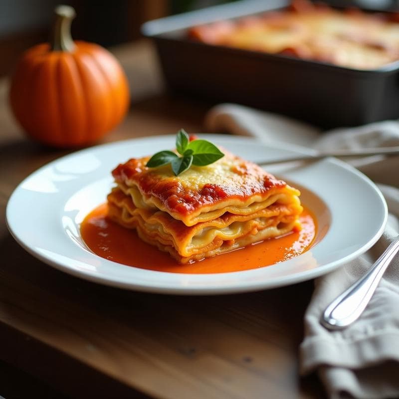 Lasaña de Calabaza y Ricotta de Almendras: Receta Italiana Sin Pasta y Sin Lactosa