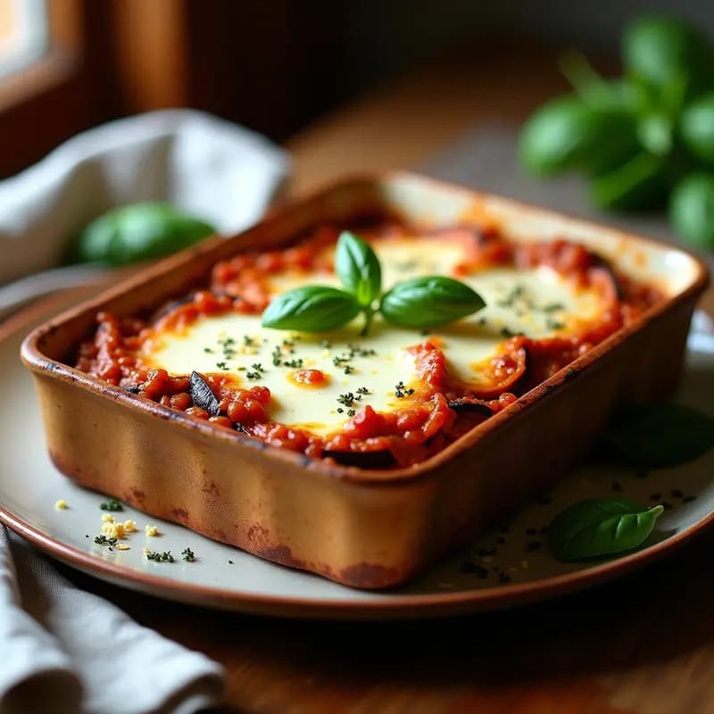 Lassagna de Berenjena y Lentejas: Versión Vegana Sin Pasta y Alta en Proteína