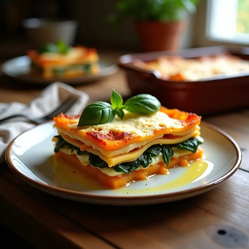 Lassagna de Calabaza y Ricotta: Receta Italiana Vegetariana y Sin Gluten en Thermomix