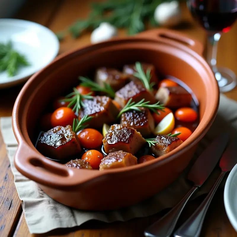 Lassaigne de cordero al horno con hierbas provenzales: Receta Francesa Tradicional en 2 Horas