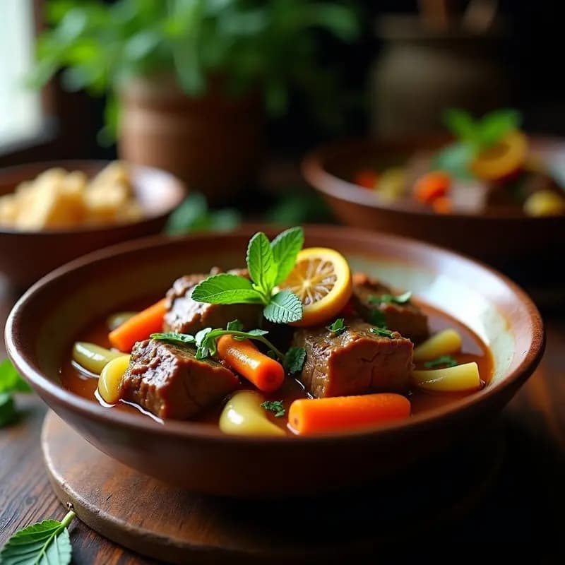 Lassan de Cordero con Ajo y Jengibre: Receta Persa para Slow Cooker